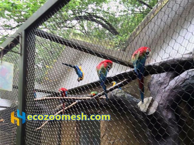 Peony parrot exhibit cage nets, parrot exhbit fence, parrot cage netting