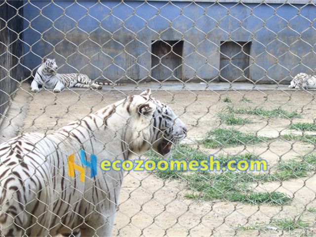 tiger enclosure mesh, tiger cage fence, tiger fence netting