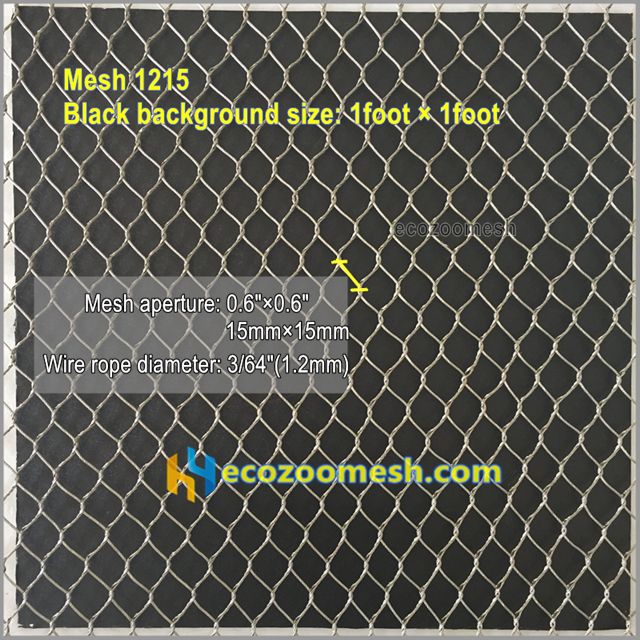 Stainless steel wire rope mesh 1215