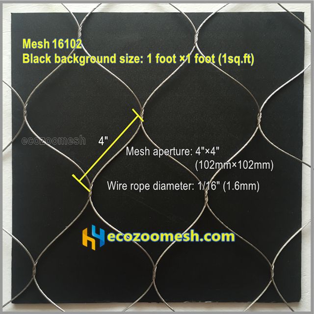stainless steel rope protection mesh 16102