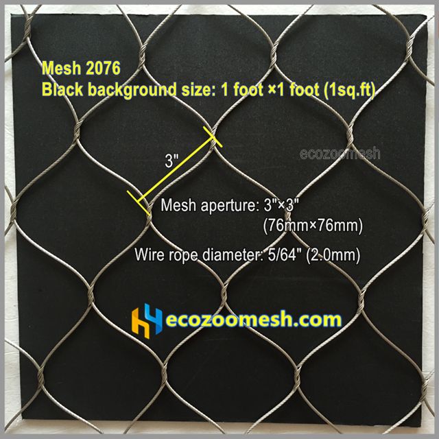 flexible stainless steel fence netting 2076