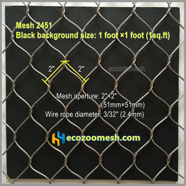stainless steel animal enclosure mesh 2451