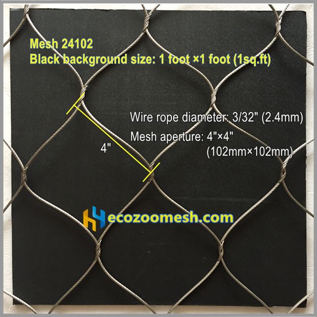 stainless steel rope protection netting 24102