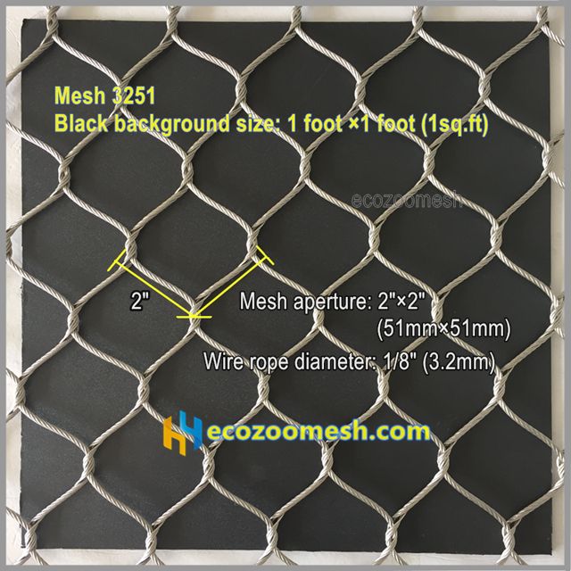 stainless steel tiger fence mesh 3251
