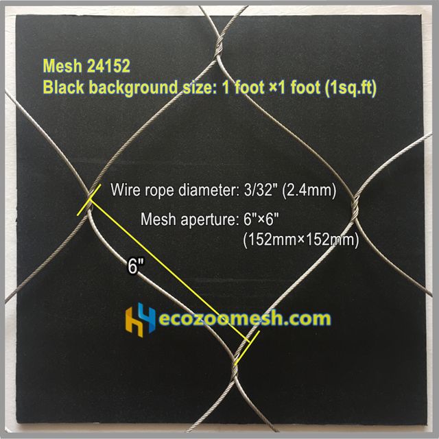 stainless steel wire rope decoration netting 24152