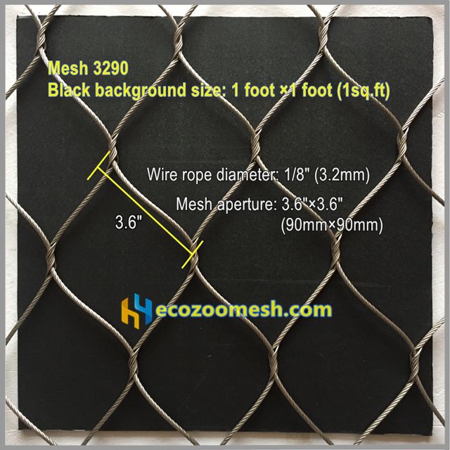 tiger enclosure netting fence 3290