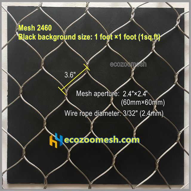 wire rope netting fence 2460