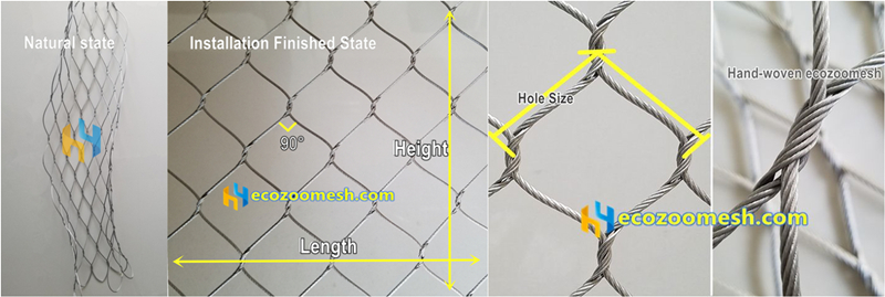 stainless steel cable mesh sample details