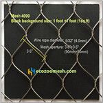 hand woven stainless steel cable netting 4090